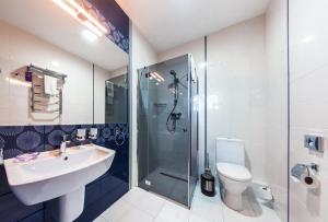 Koupelna v ubytování Zagrava Hotel