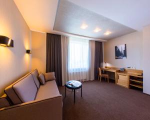 TV a/nebo společenská místnost v ubytování Zagrava Hotel
