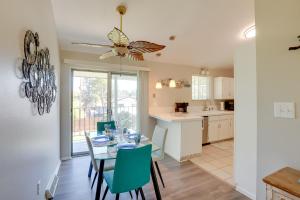 a dining room and kitchen with a table and chairs at Stress-Free Commuting! Extended Stay in Littleton in Littleton