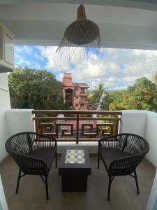 Μπαλκόνι ή βεράντα στο Tivai Beach Hotel