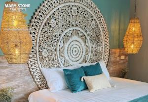 Ένα ή περισσότερα κρεβάτια σε δωμάτιο στο Villa Clarine - Relaxing 3BR Unique Villa +12 φωτογραφίες