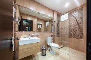 Koupelna v ubytování Zagrava Hotel