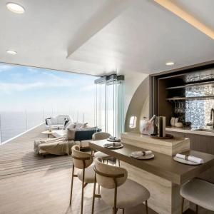 Χώρος καθιστικού στο Private Jet Villa on top of the Nyang Nyang Beach Cliff