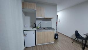 Kuchyň nebo kuchyňský kout v ubytování Elegante monoambiente + 7 fotografií