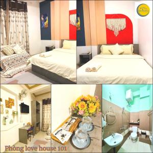 Ένα ή περισσότερα κρεβάτια σε δωμάτιο στο Nuka House - Gần chợ Đà Lạt