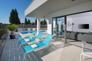 Posezení v ubytování Villa Fasana