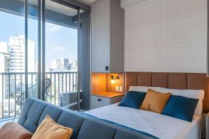 Voodi või voodid majutusasutuse tampopo · rogom •Vila Mariana, AC, colado no metrô toas