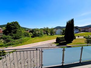 a view from the balcony of a house at Ferienhaus-Drachenfels-Busenberg in Busenberg
