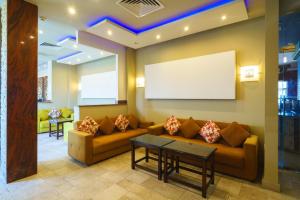 Χώρος καθιστικού στο Geisum beach hotel