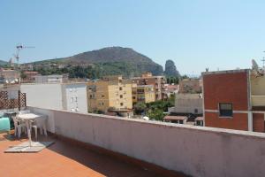 a view of a city from the roof of a building at Mansarda 25 in Terracina