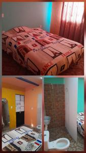 Ένα ή περισσότερα κρεβάτια σε δωμάτιο στο Guanajuato Beli