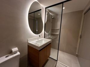 Kúpeľňa v ubytovaní Setai Aquamares Beira-Mar-Miramar Hospedagens