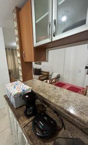 Η κουζίνα ή μικρή κουζίνα στο Apartamento temporada em Petrópolis