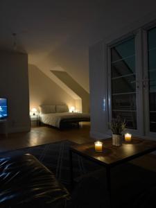 Giường trong phòng chung tại Dublin Comfort Stay