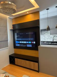 Η κουζίνα ή μικρή κουζίνα στο Apartamento em São Paulo 2 quartos Completo Studio