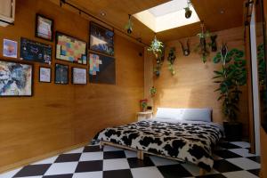 Ένα ή περισσότερα κρεβάτια σε δωμάτιο στο Spacious Cabin London Canary Wharf Free Parking B&B