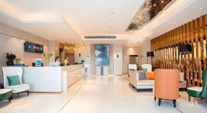Μια τηλεόραση ή/και κέντρο ψυχαγωγίας στο City Comfort Inn Suzhou Zhangjiagang Jingang Changjiang Xi Road