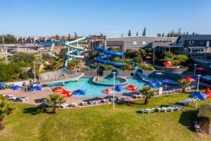 a large water park with a water slide at Harmonie in Hartenbos in Mossel Bay
