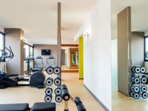 アグラーテ・ブリアンツァにあるMercure Milano Agrate Brianzaのトレッドミルとエリプティカルマシンのあるジム +103枚の写真