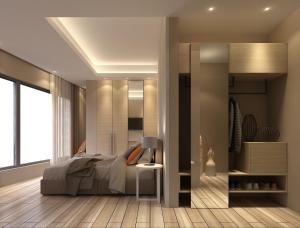 Зона вітальні в Twister Apartments