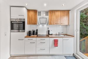 Η κουζίνα ή μικρή κουζίνα στο Work & Stay - Apartment mit Office