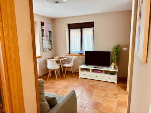 Χώρος καθιστικού στο Apartamento con encanto en plena naturaleza