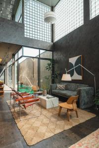 Χώρος καθιστικού στο The Lima Ocean Suites Pererenan