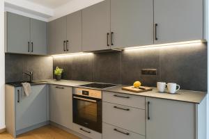 Kuchyň nebo kuchyňský kout v ubytování Four Seasons Getaway