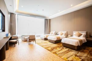 Katil atau katil-katil dalam bilik di Khubilai Hotel Ulaanbaatar