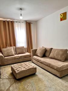 Χώρος καθιστικού στο Work-from-Home Apartment Near JKIA & SGR Terminal