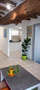 Kuchyň nebo kuchyňský kout v ubytování APT Iere ETAGE PARKING PRIVE AVEC GARAGE MOTO VELO