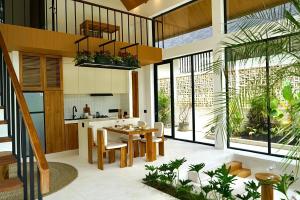 Kuchyň nebo kuchyňský kout v ubytování Ubud Dzen Villa 4