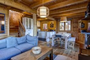 Posezení v ubytování Chalet Pere Noel
