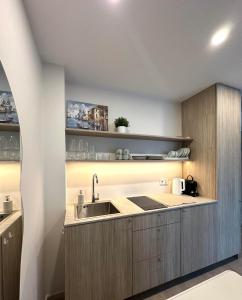 Η κουζίνα ή μικρή κουζίνα στο Cozy Stay in Nida, Self Check-in