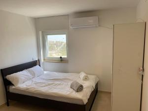 Postel nebo postele na pokoji v ubytování Large guest apartment in Mitzpe Ramon