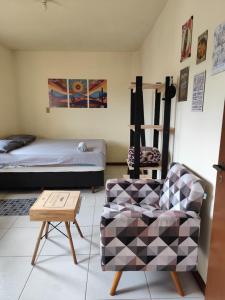 Ένα ή περισσότερα κρεβάτια σε δωμάτιο στο Quarto no Rosário "Apto compartilhado"