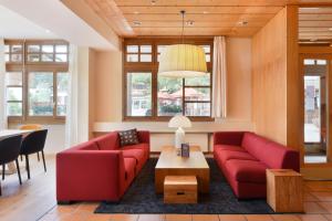 Istumisnurk majutusasutuses Hotel Krone Lenk