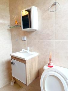 Koupelna v ubytování Apartamento próx ao centro com vaga