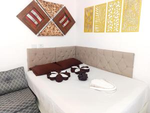 Postel nebo postele na pokoji v ubytování Apartamento próx ao centro com vaga