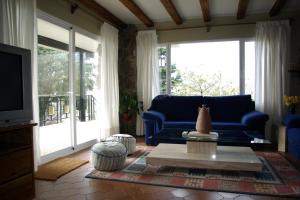 Χώρος καθιστικού στο Villa Karina