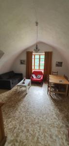 Ένα ή περισσότερα κρεβάτια σε δωμάτιο στο Appartement au bord du Tarn