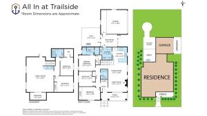 a floor plan of a house at All In at Trailside - Community Pool Fire Pit Game Room Nature Trails in South Haven +77 photos