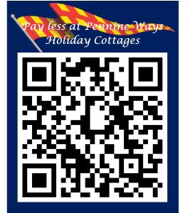 un jeu de mots croisés avec les mots « pay less at pennine way holiday cubes » dans l'établissement Pennine Pathway, Dufton, à Dufton