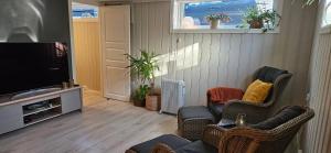 Μια τηλεόραση ή/και κέντρο ψυχαγωγίας στο Solnes Apartment
