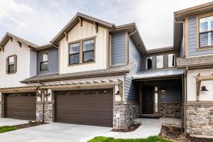 a house with a garage at Great views luxe gym fireplace deck sleeps 8 in Cranmer