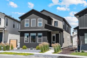 a black house with a black roof at Ski area close 5br 5.5ba resort views sleeps 15 in Silver Creek Junction