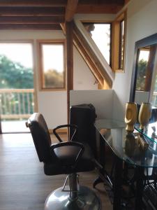 Posezení v ubytování Cabaña La Villa Sanadora