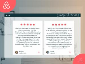 a screenshot of a website with stars on it at Pet-friendly apt in Shenfield in Shenfield +11 photos