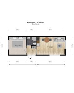 a diagram of a floor plan of a house at Landgoed Leudal - In de natuur nabij Roermond in Haelen
