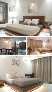 パンチクラにあるKyser Villaのベッドルーム1室(ベッド2台付)の写真2枚